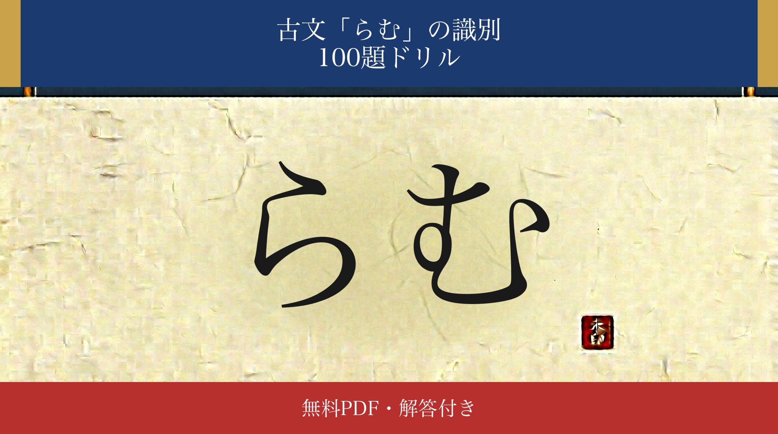 古文「らむ」識別ドリル アイキャッチ
