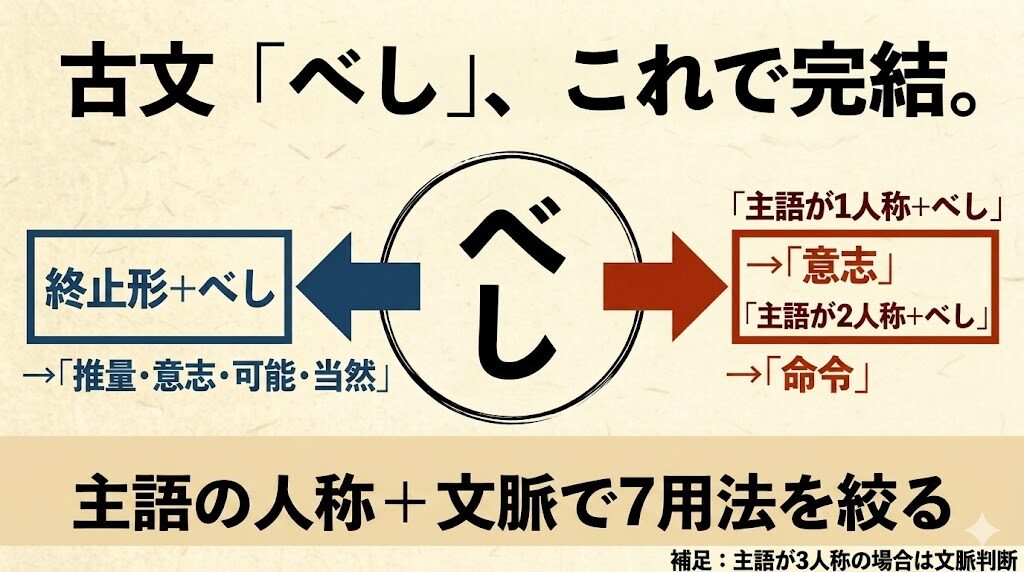 古文「べし」これで完結