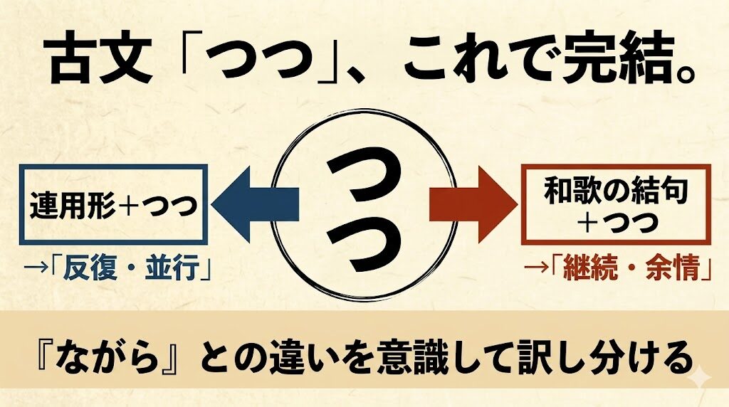 古文「つつ」これで完結