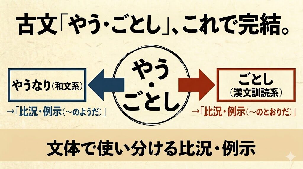 古文「やう・ごとし」これで完結