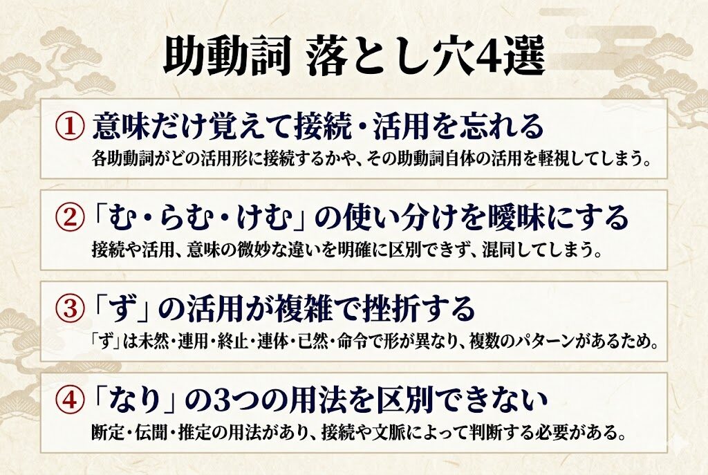 助動詞 落とし穴4選