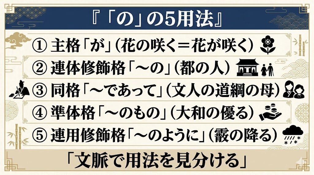 古文「の」基本