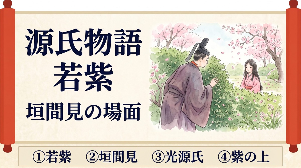 源氏物語 若紫 垣間見 作品解説