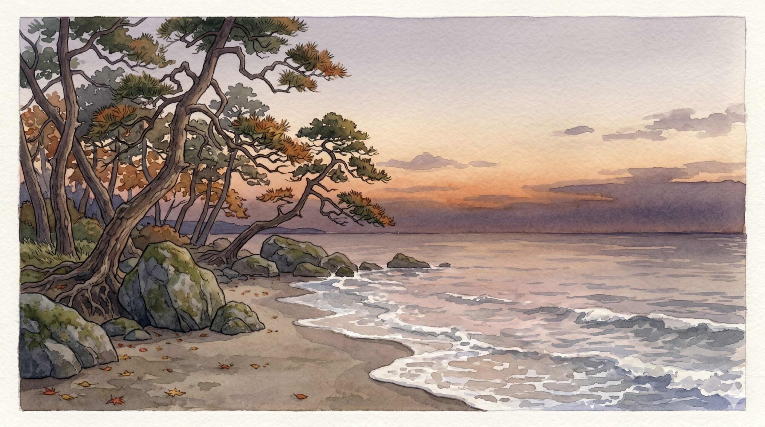 源氏物語『夕顔』の舞台、月夜の荒れた廃院と白い夕顔の花
