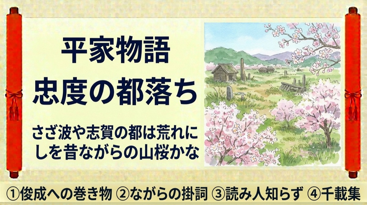 平家物語『忠度の都落ち』をやさしく解説｜現代語訳・重要語句・読解のポイント
