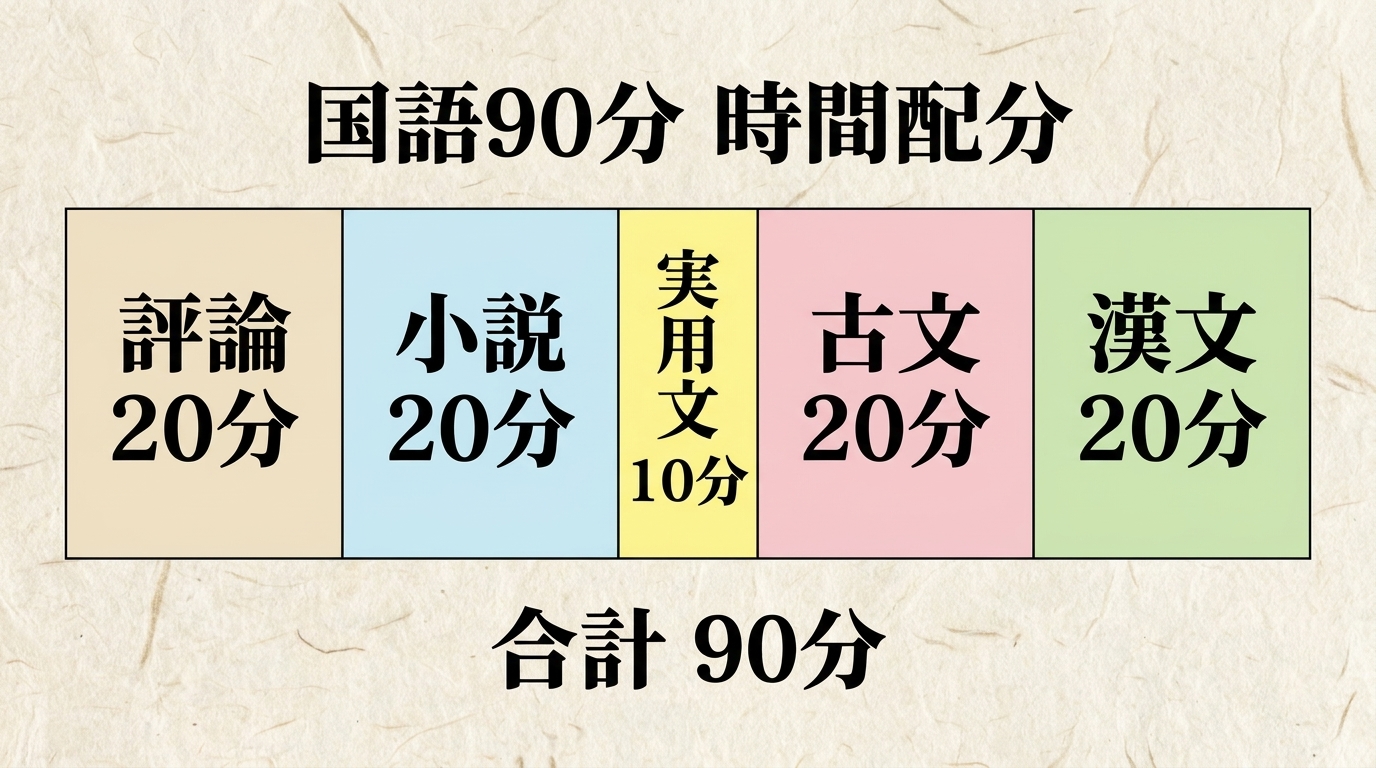 共通テスト国語 時間配分