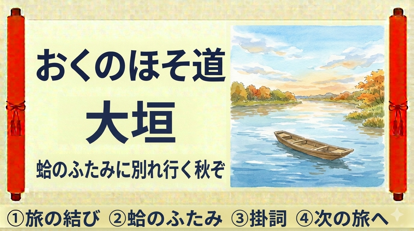 おくのほそ道『大垣』をやさしく解説｜現代語訳・重要語句・読解のポイント